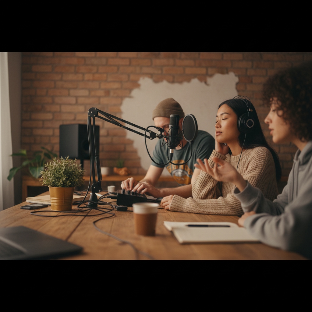 Collaborators analyzing insights