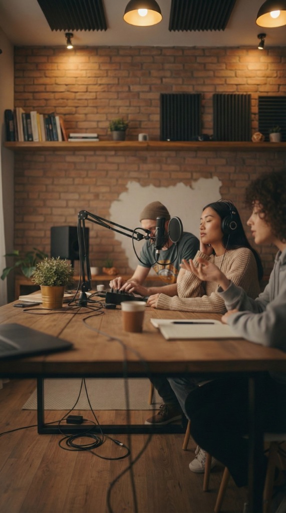 Collaborators analyzing insights